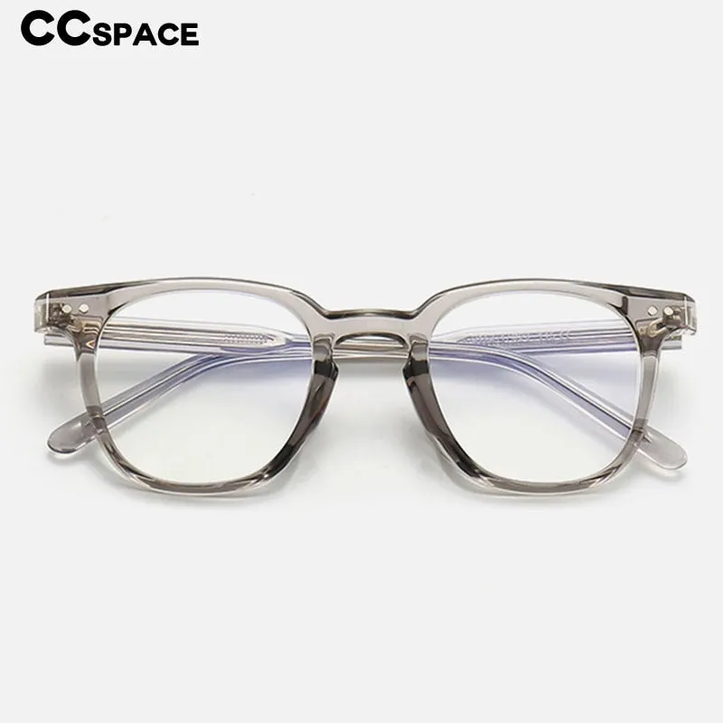 CCspace Unisex Full Rim Square Tr 90 Titanium Eyeglasses 55917