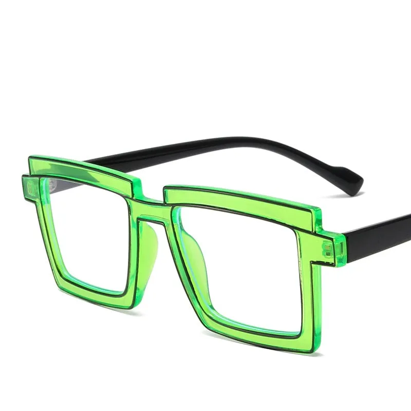 CCspace Unisex Full Rim Square Tr 90 Titanium Eyeglasses 56791