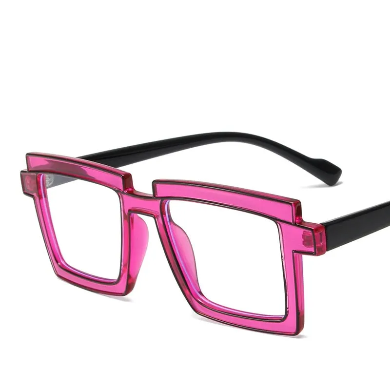CCspace Unisex Full Rim Square Tr 90 Titanium Eyeglasses 56791