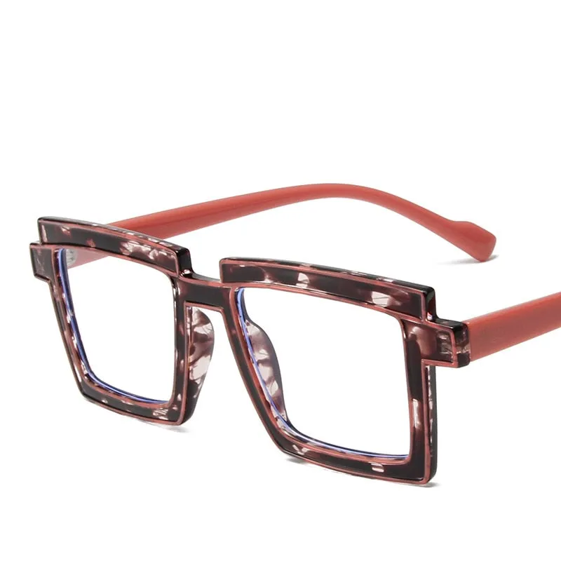 CCspace Unisex Full Rim Square Tr 90 Titanium Eyeglasses 56791