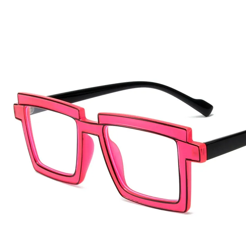 CCspace Unisex Full Rim Square Tr 90 Titanium Eyeglasses 56791
