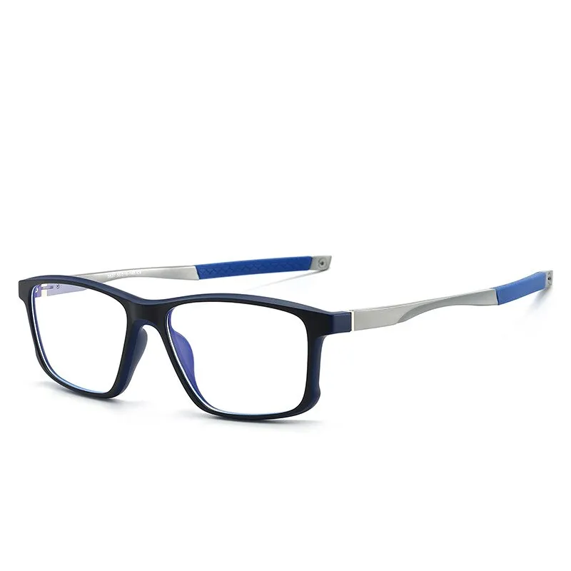 CCspace Unisex Full Rim Square Tr 90 Titanium Sport Eyeglasses 47547