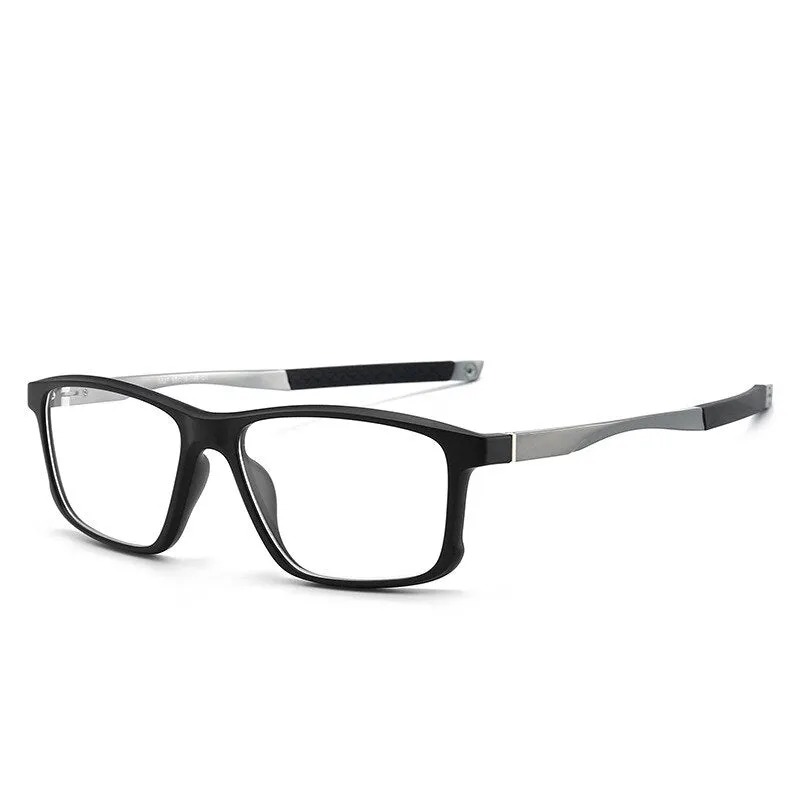 CCspace Unisex Full Rim Square Tr 90 Titanium Sport Eyeglasses 47547