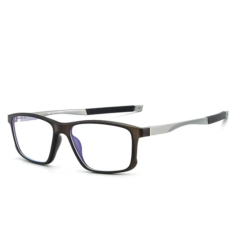 CCspace Unisex Full Rim Square Tr 90 Titanium Sport Eyeglasses 47547