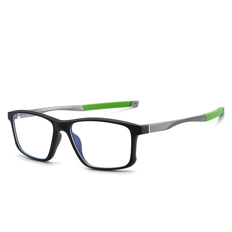 CCspace Unisex Full Rim Square Tr 90 Titanium Sport Eyeglasses 47547