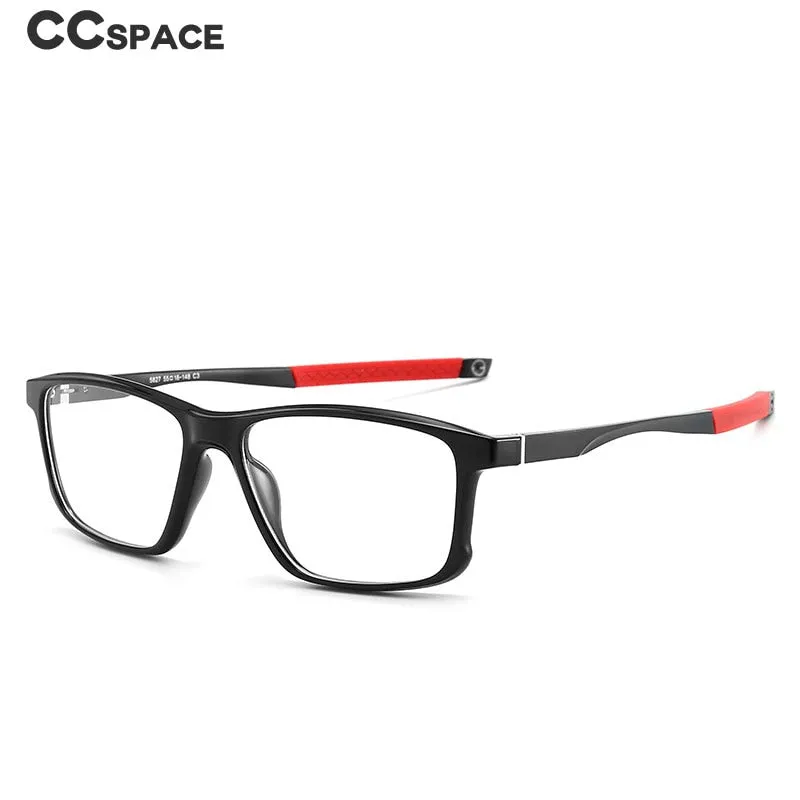 CCspace Unisex Full Rim Square Tr 90 Titanium Sport Eyeglasses 47547