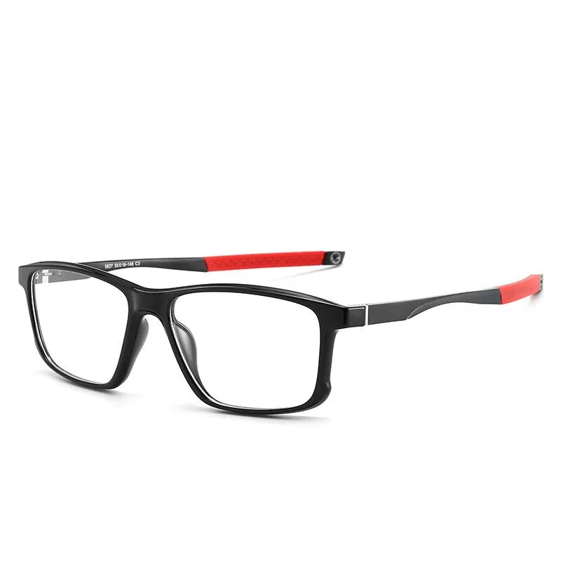 CCspace Unisex Full Rim Square Tr 90 Titanium Sport Eyeglasses 47547