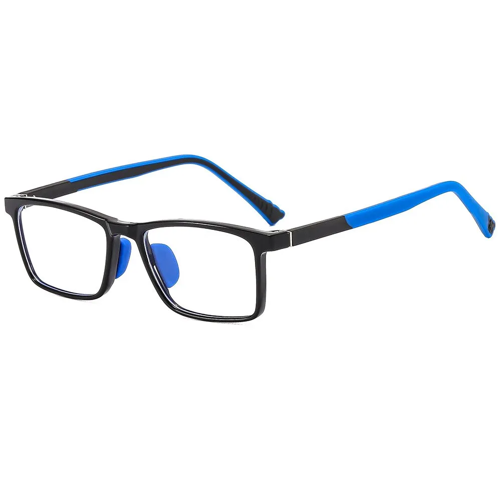 CCspace Unisex Youth Full Rim Square Silicone Eyeglasses 54670