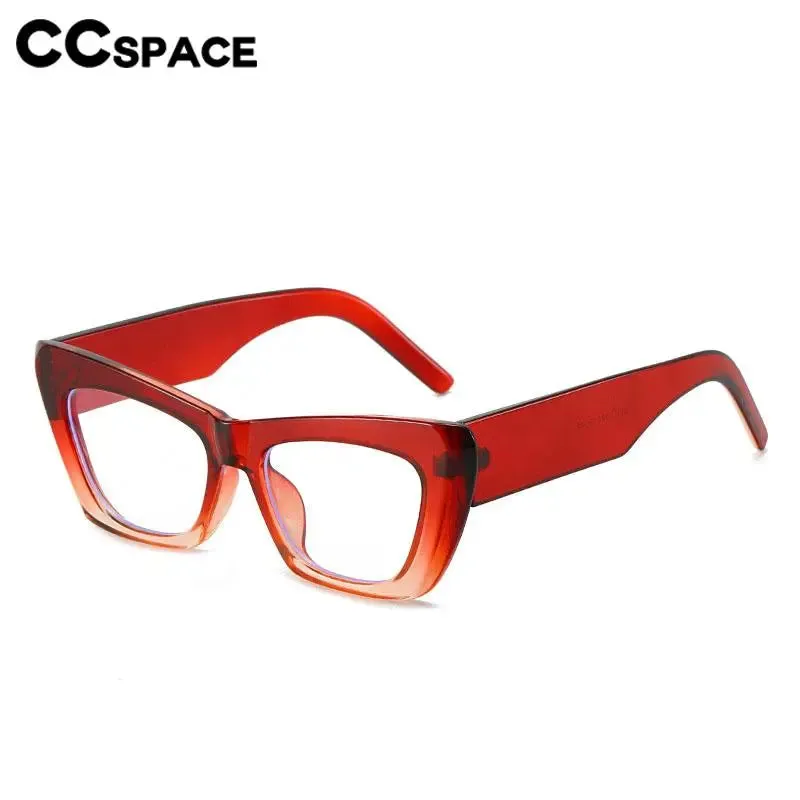 CCspace Women's Full Rim Cat Eye Plastic Eyeglasses 56897