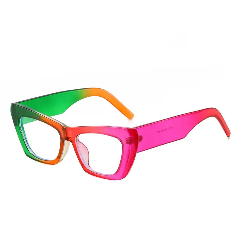 CCspace Women's Full Rim Cat Eye Plastic Eyeglasses 56897