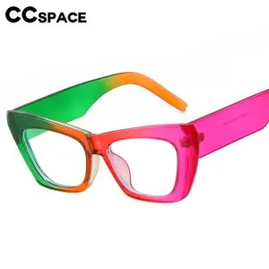 CCspace Women's Full Rim Cat Eye Plastic Eyeglasses 56897
