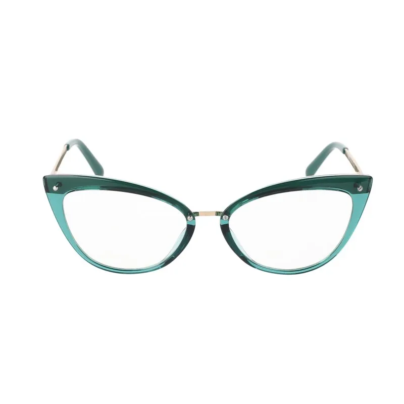CCspace Women's Full Rim Cat Eye Tr 90 Titanium Frame Eyeglasses 51102