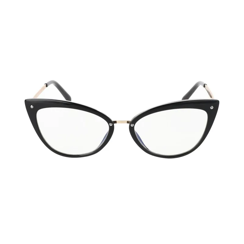 CCspace Women's Full Rim Cat Eye Tr 90 Titanium Frame Eyeglasses 51102