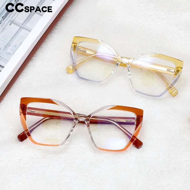 CCspace Women's Full Rim Cat Eye Tr 90 Titanium Frame Eyeglasses 54585