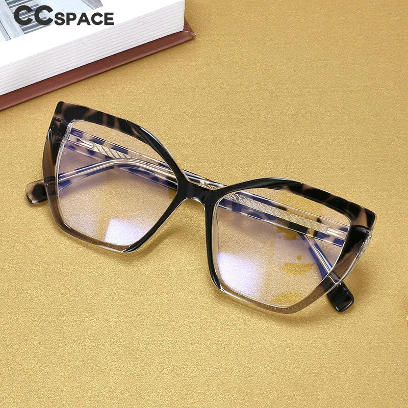 CCspace Women's Full Rim Cat Eye Tr 90 Titanium Frame Eyeglasses 54585