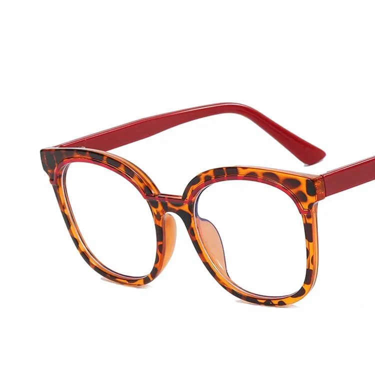 CCspace Women's Full Rim Large Square Tr 90 Titanium Eyeglasses 55119