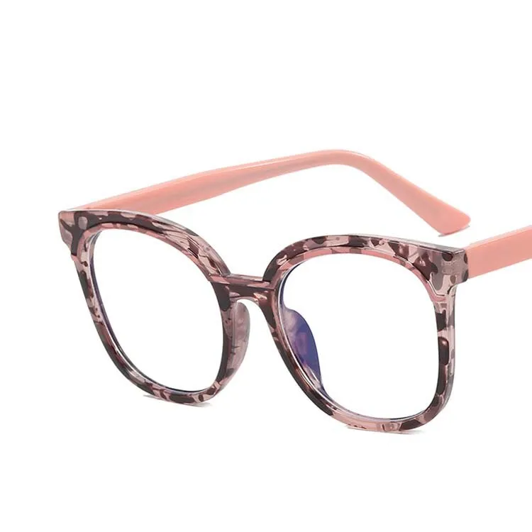 CCspace Women's Full Rim Large Square Tr 90 Titanium Eyeglasses 55119