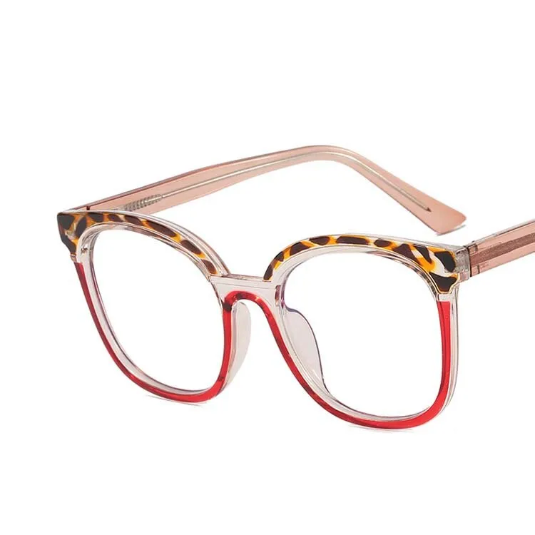 CCspace Women's Full Rim Large Square Tr 90 Titanium Eyeglasses 55119