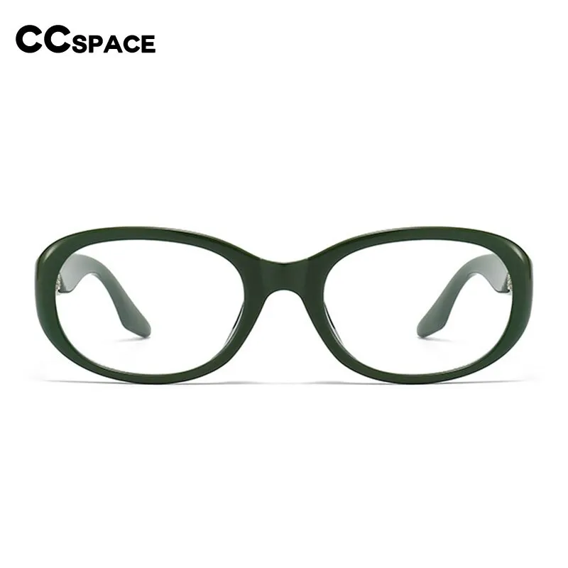CCspace Women's Full Rim Oval  Tr 90 Eyeglasses Polarized Sunglasses 55869