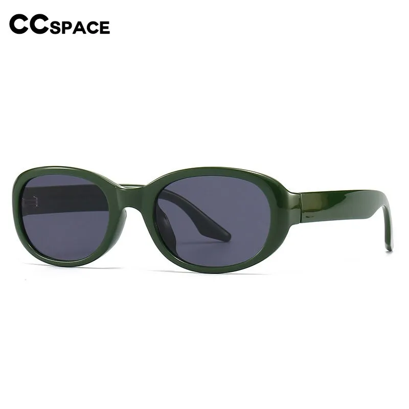 CCspace Women's Full Rim Oval  Tr 90 Eyeglasses Polarized Sunglasses 55869