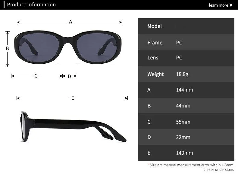 CCspace Women's Full Rim Oval  Tr 90 Eyeglasses Polarized Sunglasses 55869