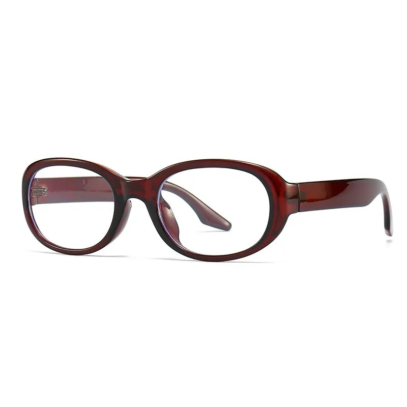 CCspace Women's Full Rim Oval  Tr 90 Eyeglasses Polarized Sunglasses 55869