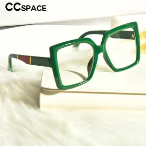 CCspace Women's Full Rim Oversize Square Resin Frame Eyeglasses 53319