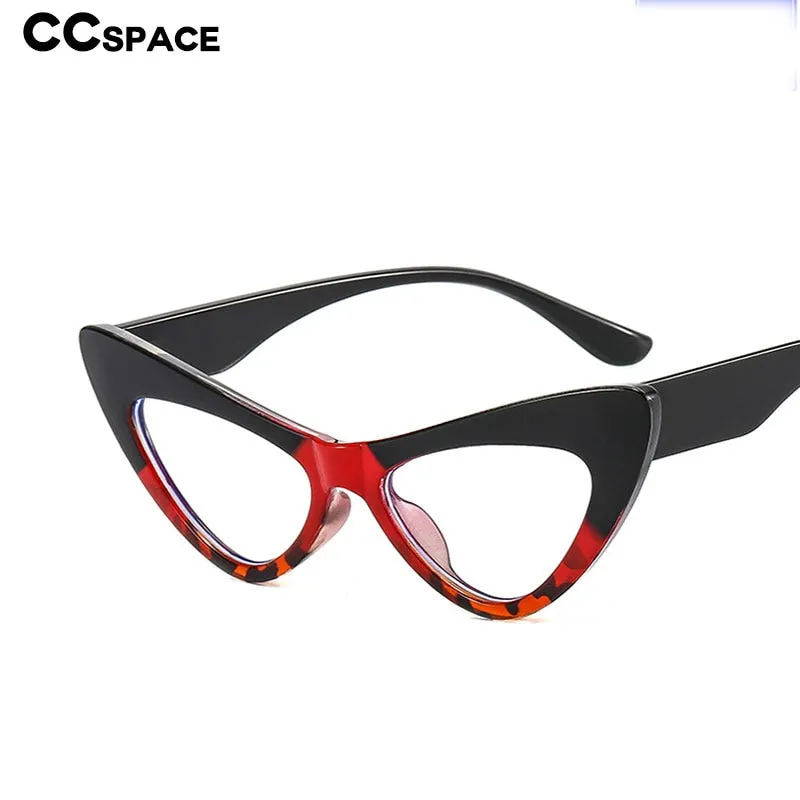 CCspace Women's Full Rim Oversized Cat Eye Acetate Eyeglasses 53299
