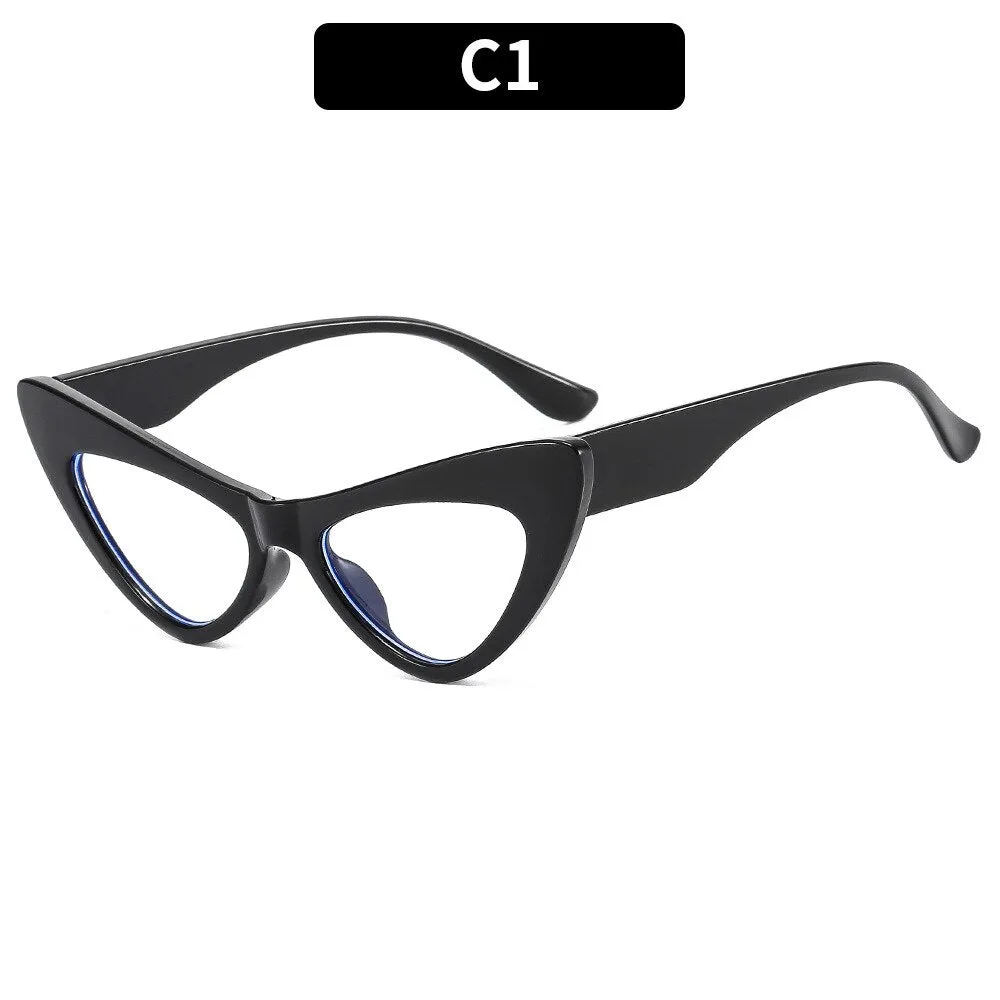 CCspace Women's Full Rim Oversized Cat Eye Acetate Eyeglasses 53299
