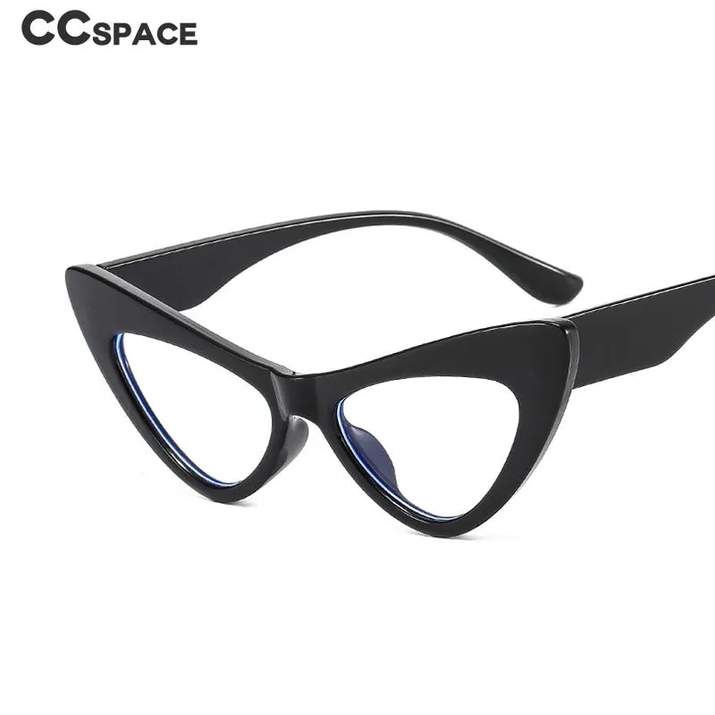 CCspace Women's Full Rim Oversized Cat Eye Acetate Eyeglasses 53299