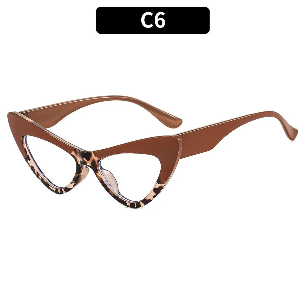 CCspace Women's Full Rim Oversized Cat Eye Acetate Eyeglasses 53299