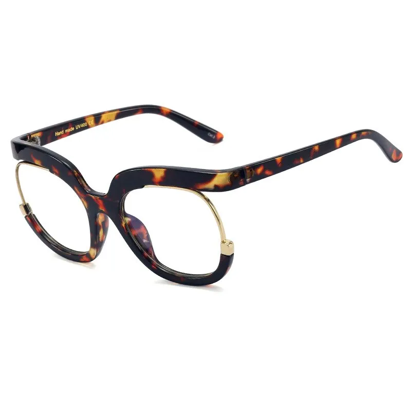 CCspace Women's Full Rim Oversized Cat Eye Resin Frame Eyeglasses 45057