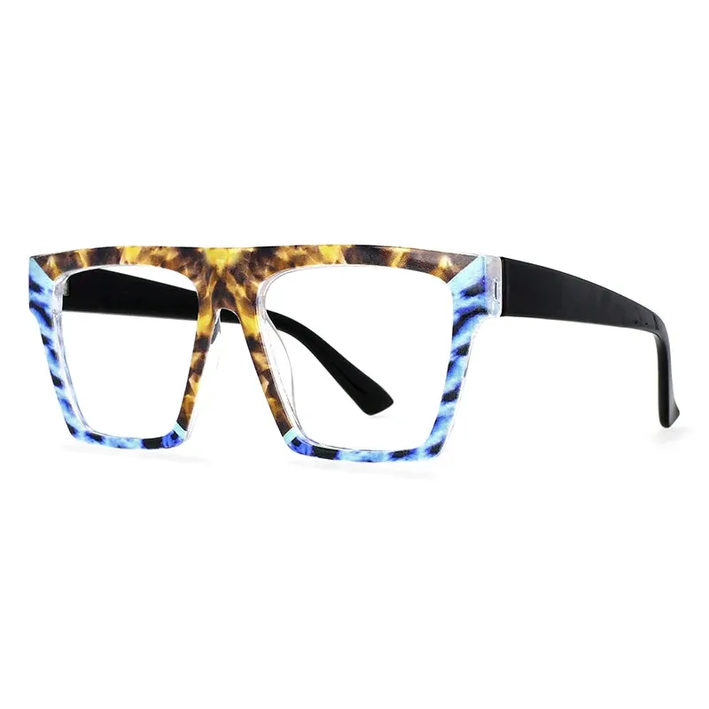 CCspace Women's Full Rim Plastic Large Square Reading Glasses R57093