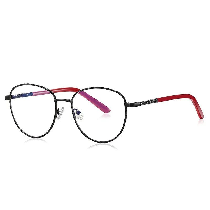CCspace Women's Full Rim Round Square Stainless Steel Eyeglasses 54529