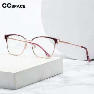 CCspace Women's Full Rim Square Acetate Alloy Eyeglasses 55605
