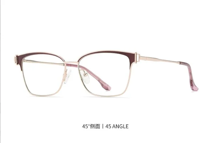 CCspace Women's Full Rim Square Acetate Alloy Eyeglasses 55605