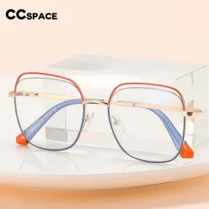 CCspace Women's Full Rim Square Alloy Eyeglasses 55218