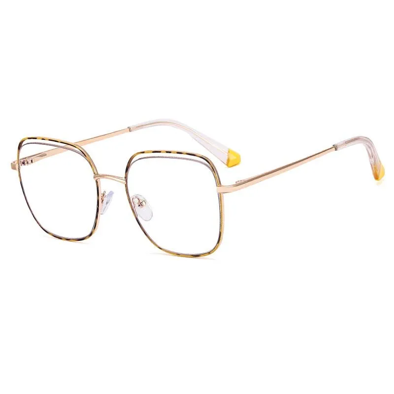 CCspace Women's Full Rim Square Alloy Eyeglasses 55218