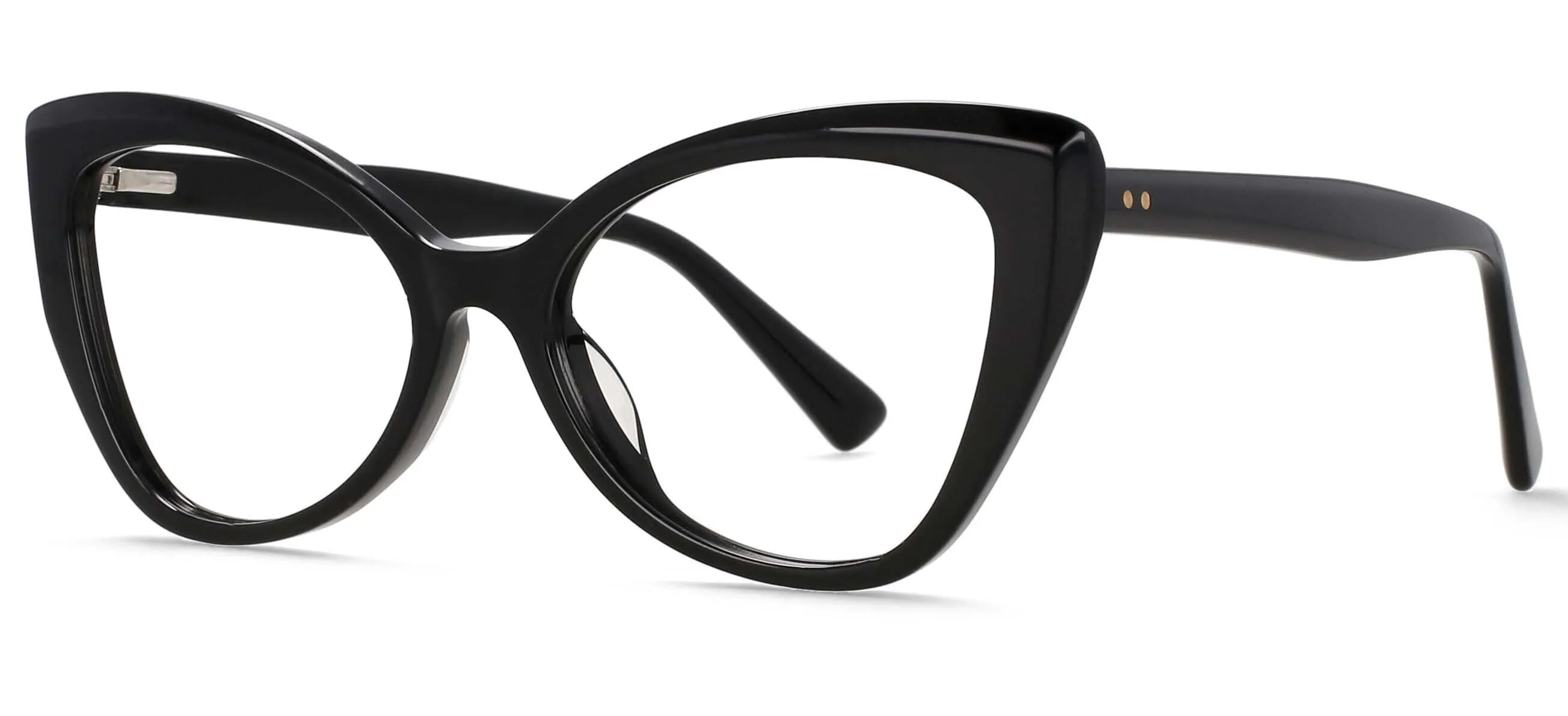 CCspace Women's Full Rim Square Cat Eye Acetate Eyeglasses 55032