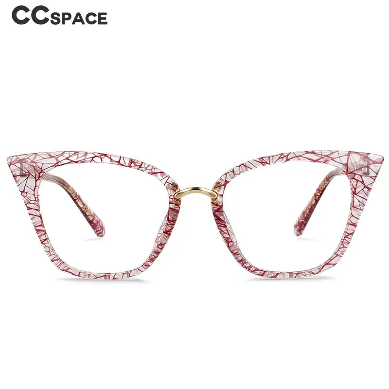 CCspace Women's Full Rim Square Cat Eye Tr 90 Titanium Eyeglasses 53211