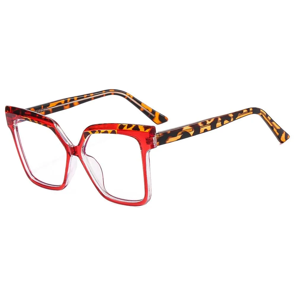 CCspace Women's Full Rim Square Cat Eye Tr 90 Titanium Eyeglasses 54979