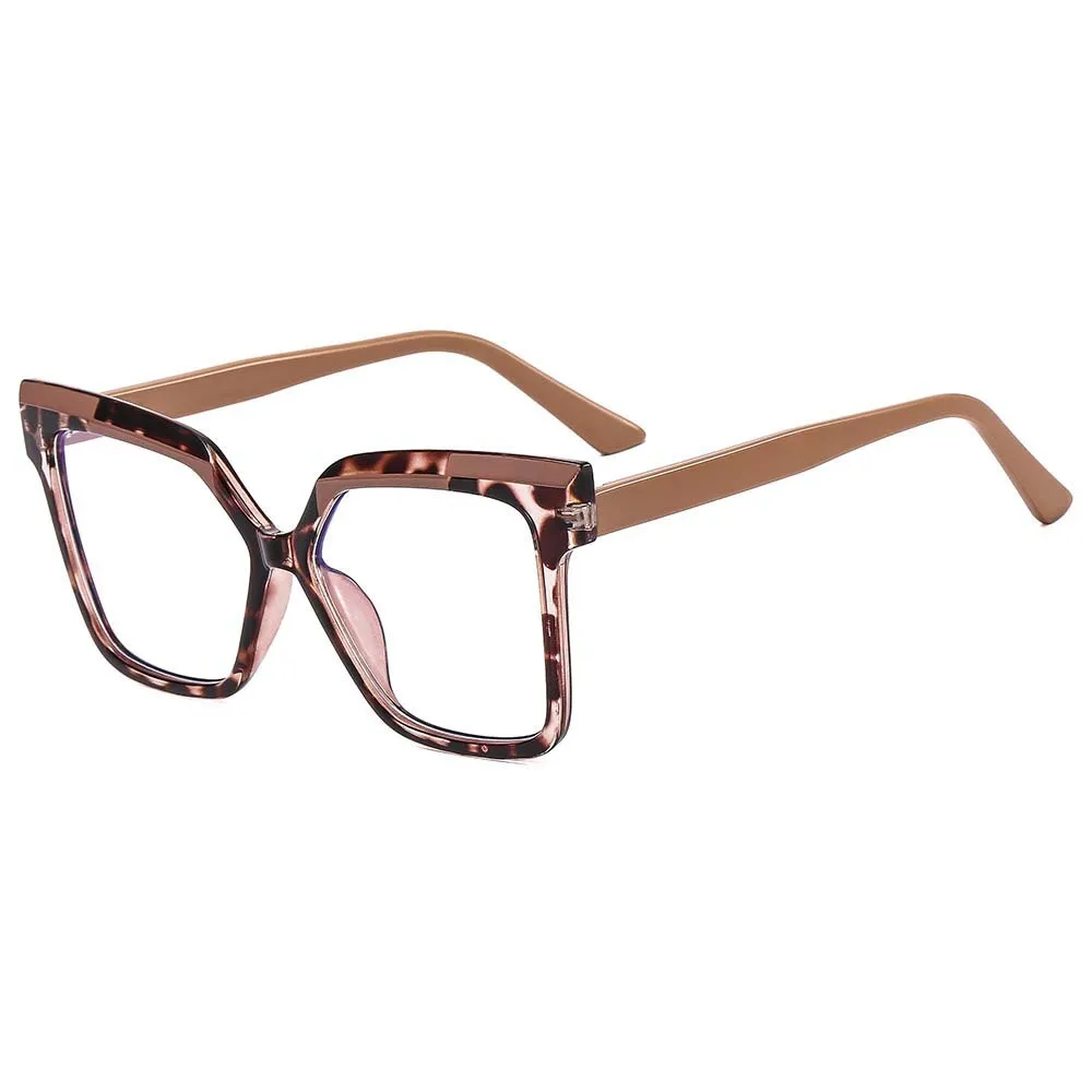 CCspace Women's Full Rim Square Cat Eye Tr 90 Titanium Eyeglasses 54979