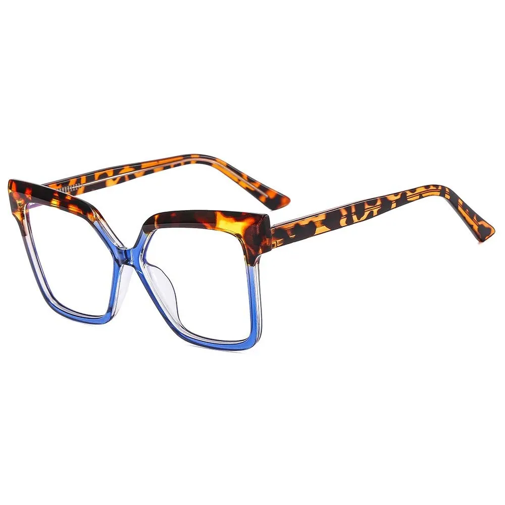 CCspace Women's Full Rim Square Cat Eye Tr 90 Titanium Eyeglasses 54979