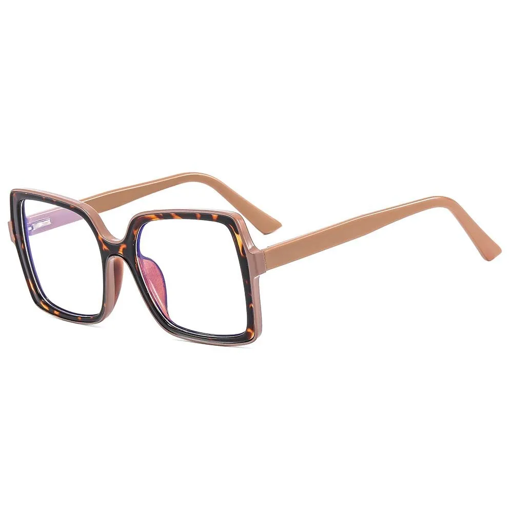 CCspace Women's Full Rim Square Cat Eye Tr 90 Titanium Eyeglasses 55151