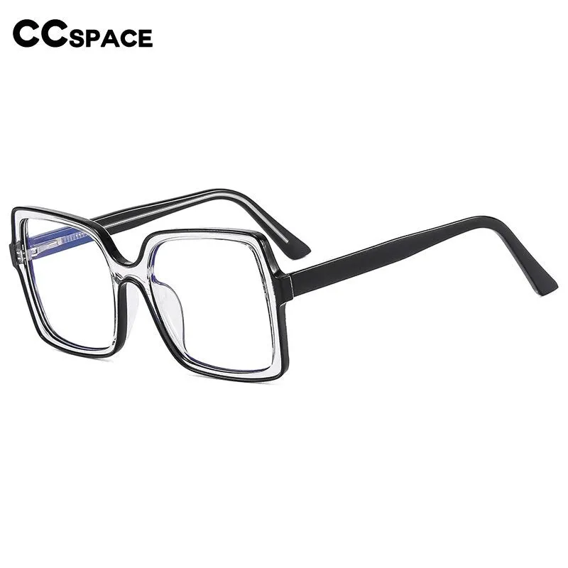 CCspace Women's Full Rim Square Cat Eye Tr 90 Titanium Eyeglasses 55151