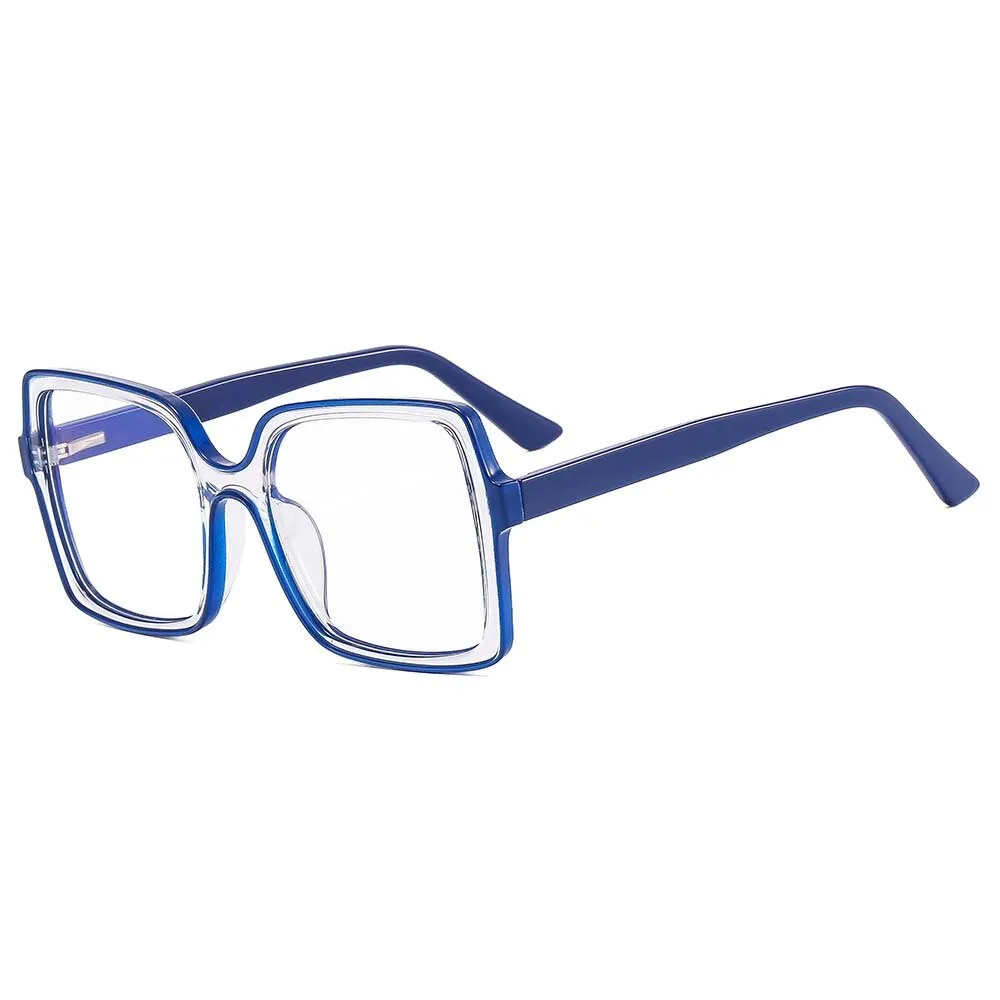CCspace Women's Full Rim Square Cat Eye Tr 90 Titanium Eyeglasses 55151