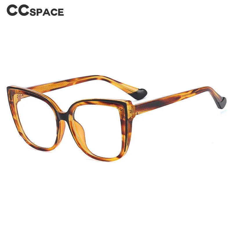 CCspace Women's Full Rim Square Cat Eye Tr 90 Titanium Eyeglasses 55598