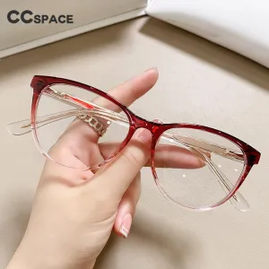 CCspace Women's Full Rim Square Cat Eye Tr 90 Titanium Eyeglasses 55711