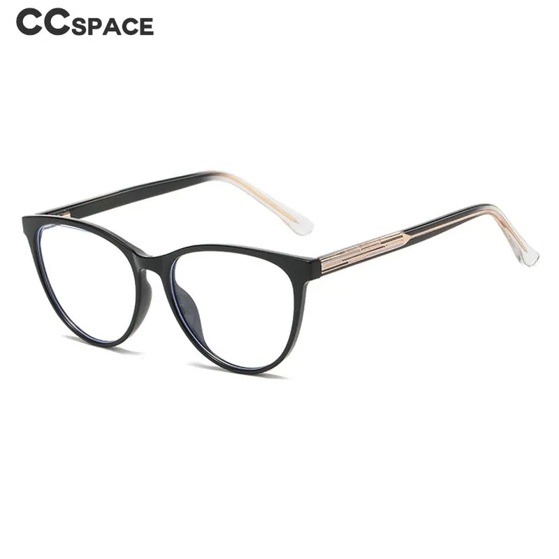 CCspace Women's Full Rim Square Cat Eye Tr 90 Titanium Eyeglasses 55711