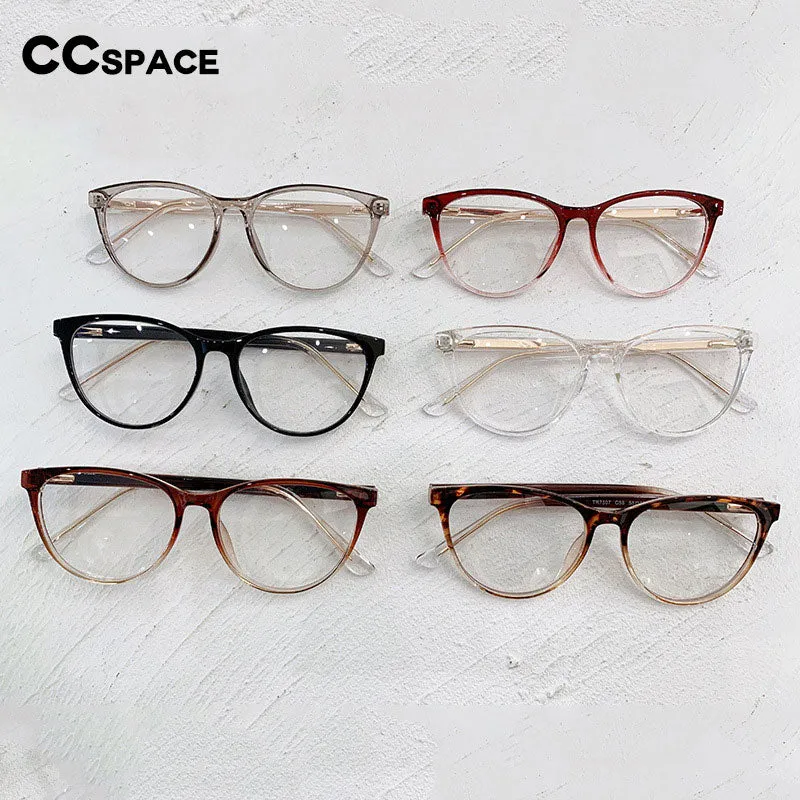 CCspace Women's Full Rim Square Cat Eye Tr 90 Titanium Eyeglasses 55711